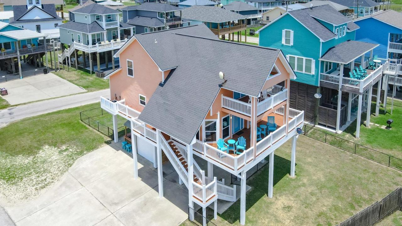 Spring Break Specials! Front Row Views - Tiki Bar - Playground Villa Bolivar Peninsula Dış mekan fotoğraf